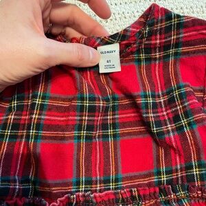 Old Navy Red and Black Plaid Top